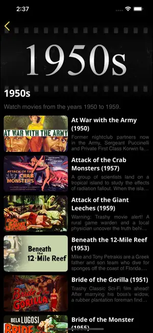 Trashy Movies Channel screenshot 3
