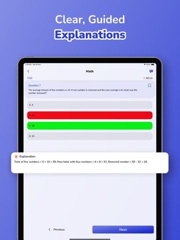 SAT Exam Practice Test 2026 iPad screenshot