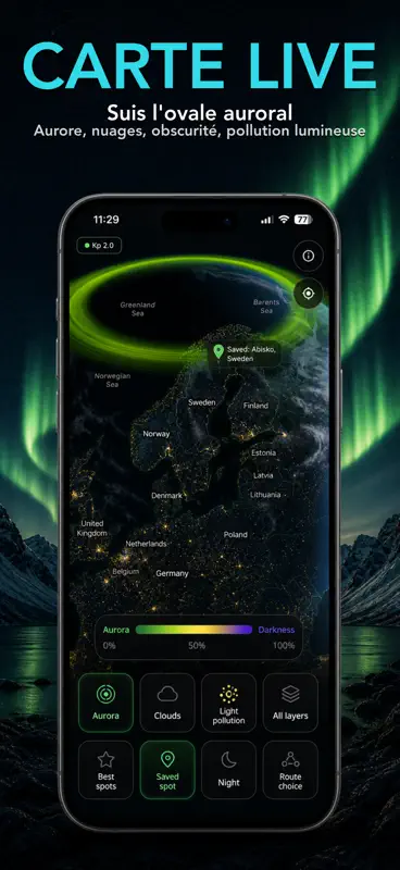 AuroraMe: Aurores Boréales 3D screenshot 5 of 6