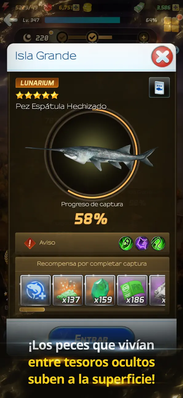 Ace Fishing: Wild Catch iOS Mod IPA screenshot 2 - iOS game interface