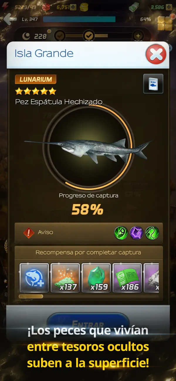Ace Fishing: Wild Catch iOS Mod IPA screenshot 2 - iOS game interface
