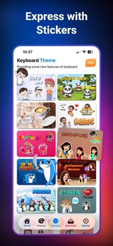 Fonts Keyboard: Emoji & Themes iPhone screenshot