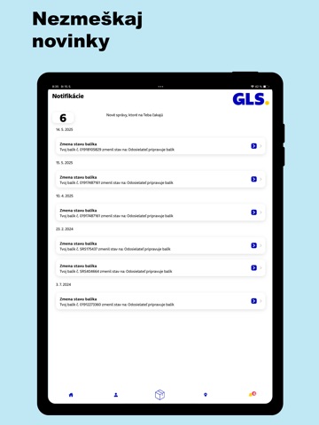 GLS Slovakia App Store preview screenshot 9