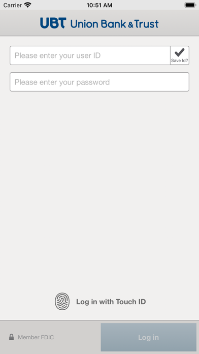 Union Bank & Trust Business Screenshot
