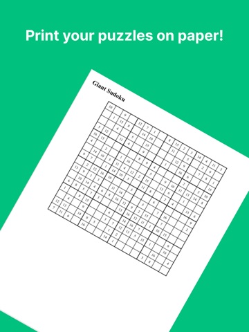 Giant Sudoku iPad screenshot