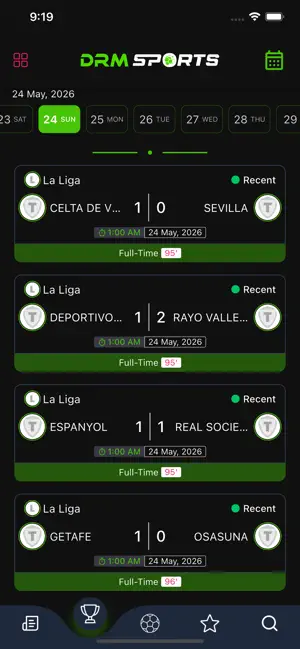 DRM Sport - Live Scores iPhone screenshot 1