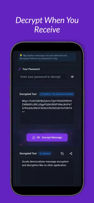 OcodX — Encrypt Text & Images screenshot 3