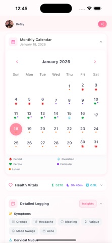 Wamiga - AI Period Tracker screenshot