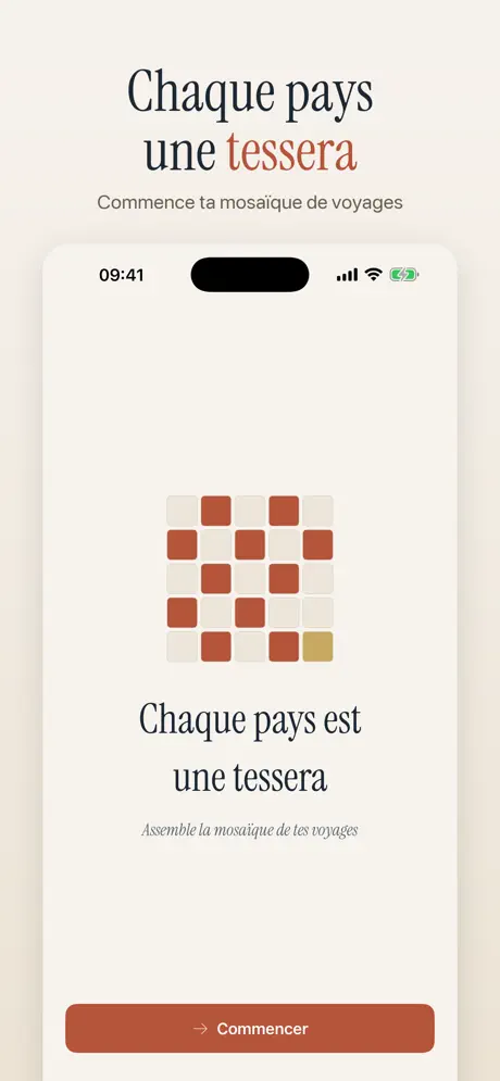 Tessera Carte de Voyage — capture d'écran iPhone 7