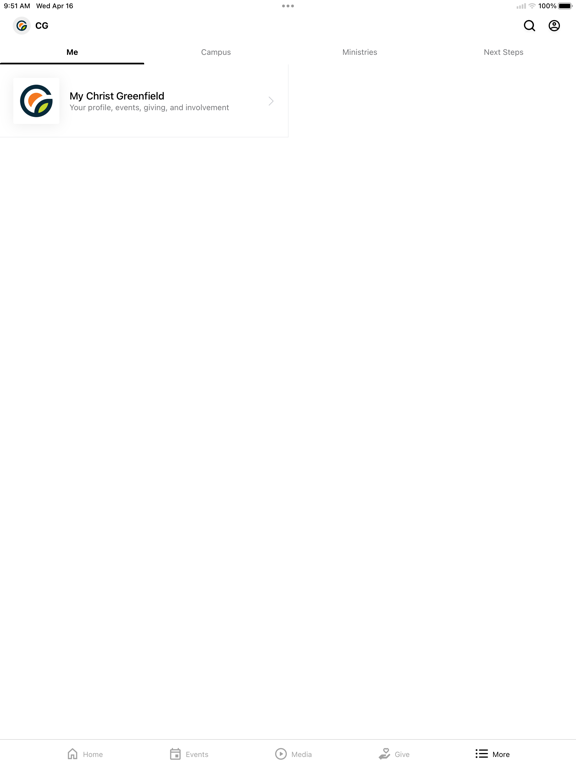 Christ Greenfield iPad screenshot 5 - Education app