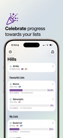 Cairns: UK Hill Bagging Map screenshot