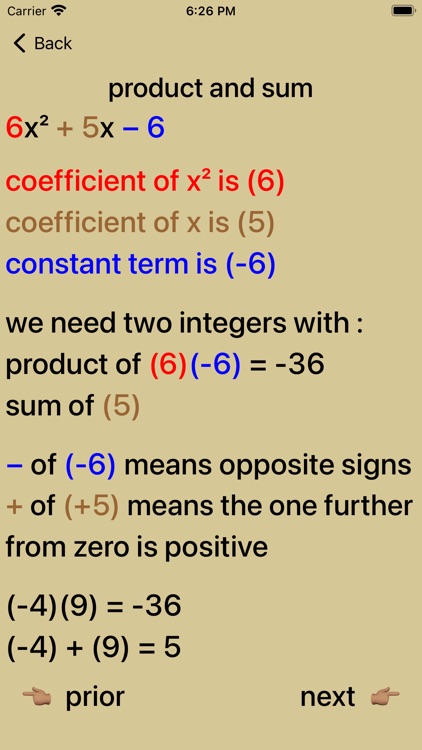 Quadratic Factoring