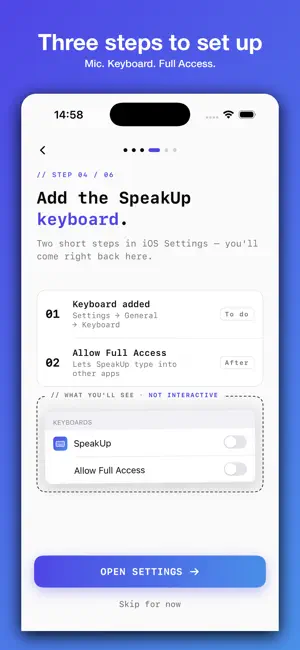 SpeakUp Dictation screenshot 3