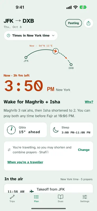 FlySalah: Flight Prayer Times screenshot 1 of 6