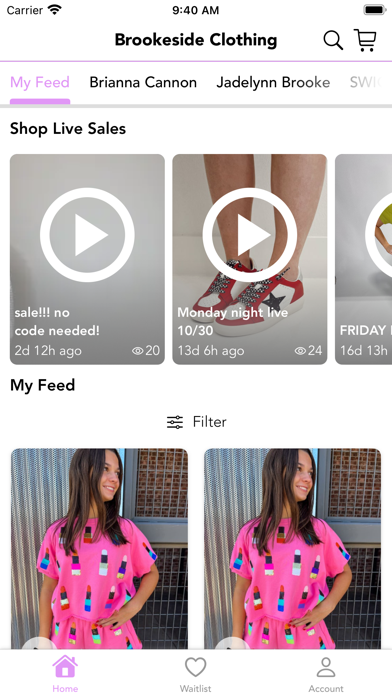 Brookeside Clothing Screenshot