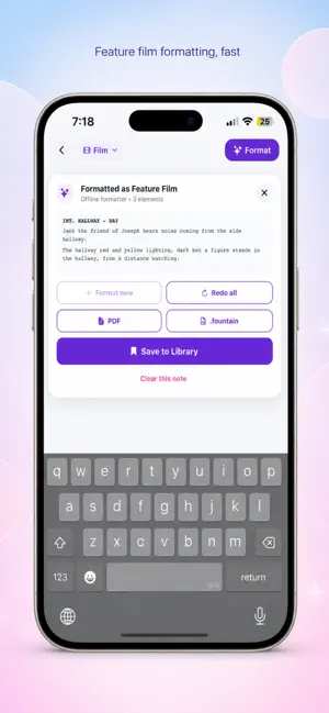 ScriptMate Format screenshot 1