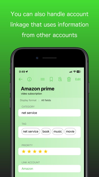 Account - information manager screenshot-4