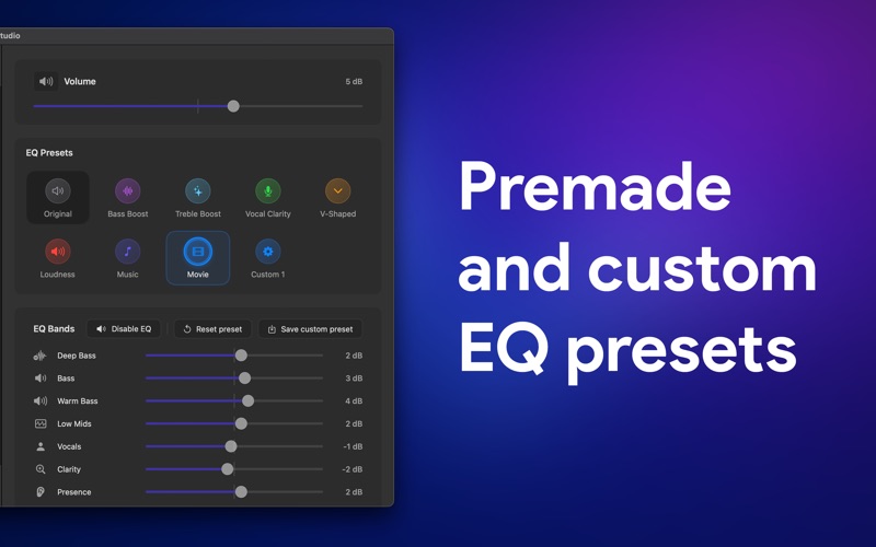 EQ Studio – Media Equalizer app screenshot 2