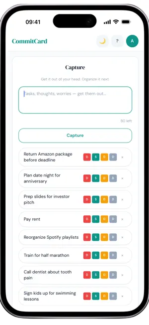 CommitCard screenshot 2