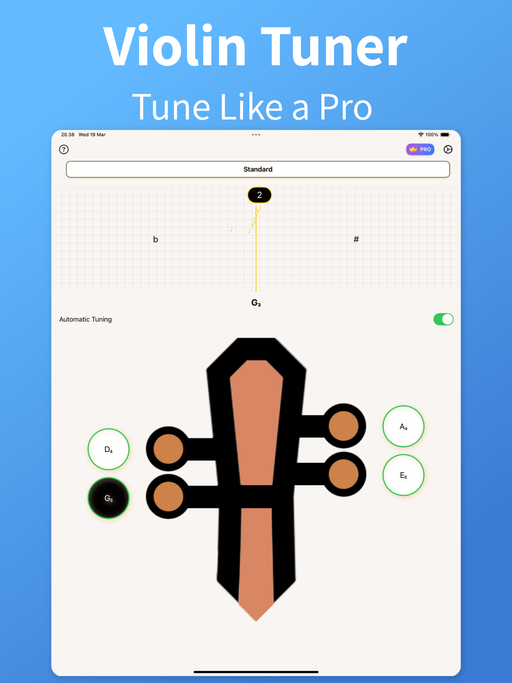 Violin Tuner - TuneGuide