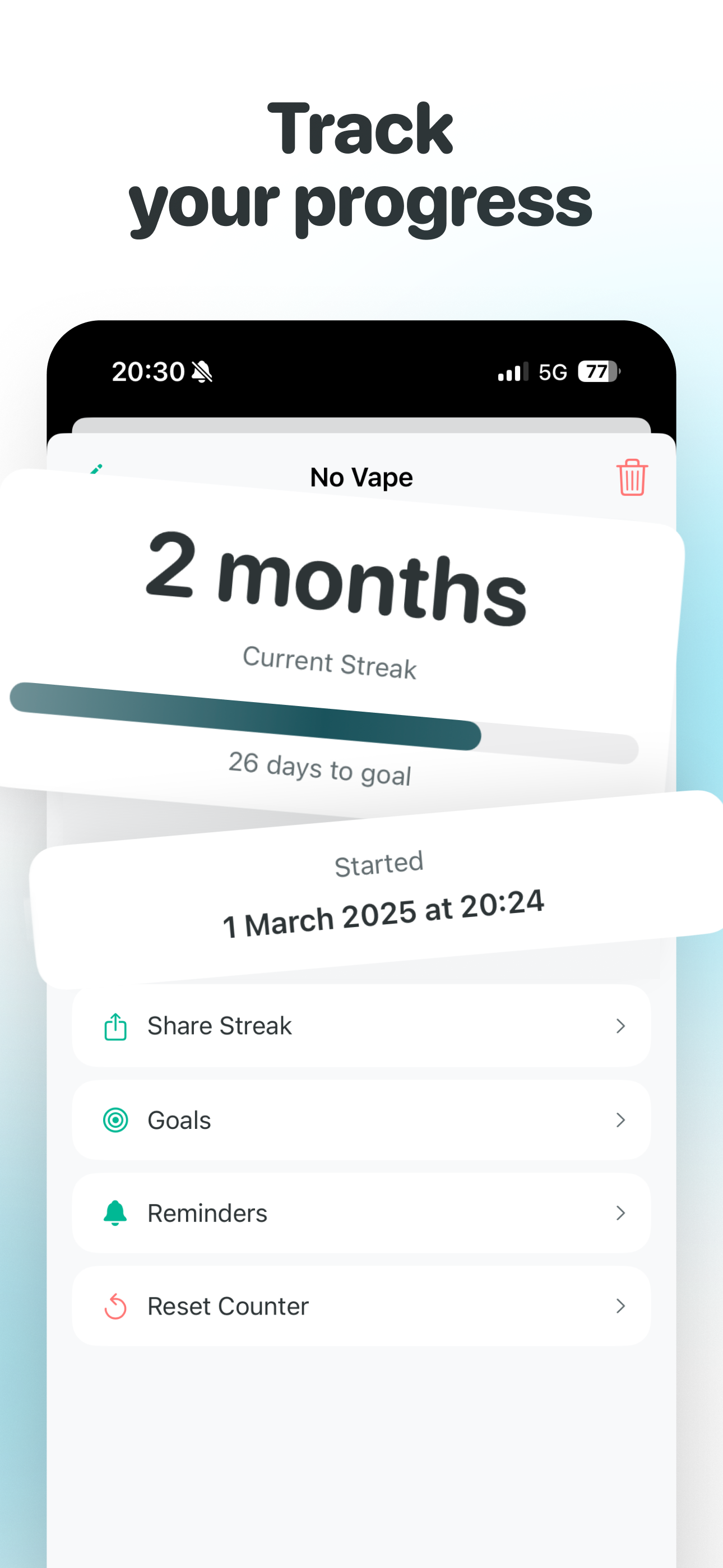Quit Habit: Streak Tracker