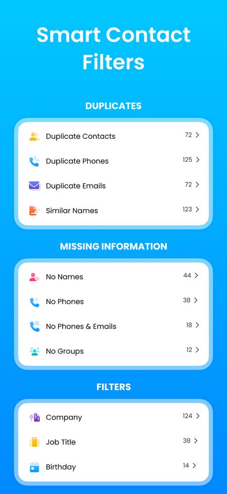 MCBackup Pro - Contacts Backup screenshot 1
