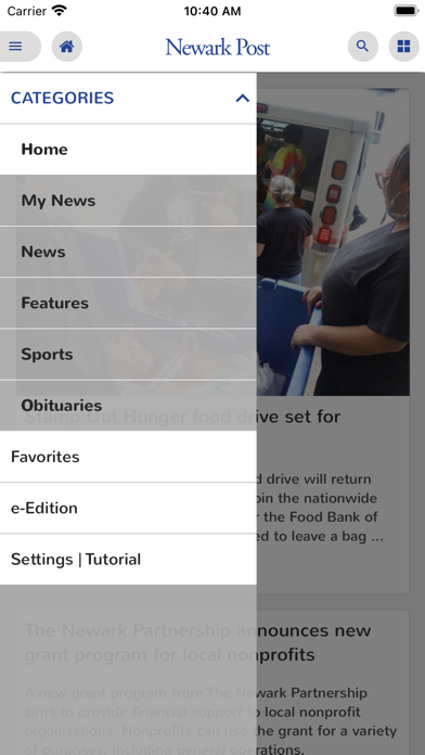 Newark Post eEdition Screenshot