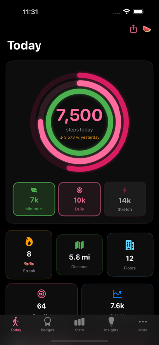 StepMelon: Pedometer & Steps Screenshot 8 of 8