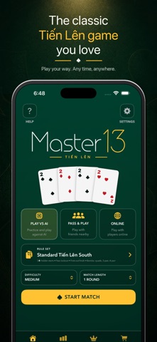 Master 13: Tien Len screenshot 1