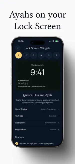 Quran Tiles: Widget & Salah screenshot 1