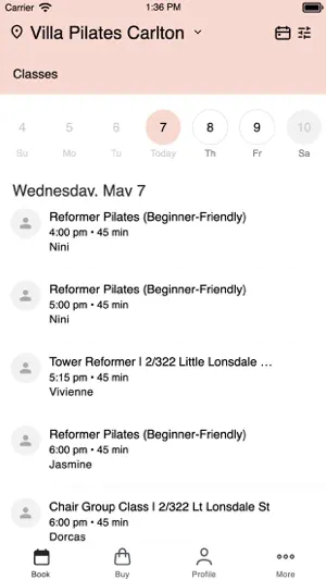 Villa Pilates screenshot 2