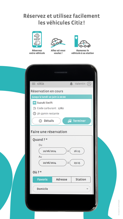 L'autopartage Citiz Screenshot