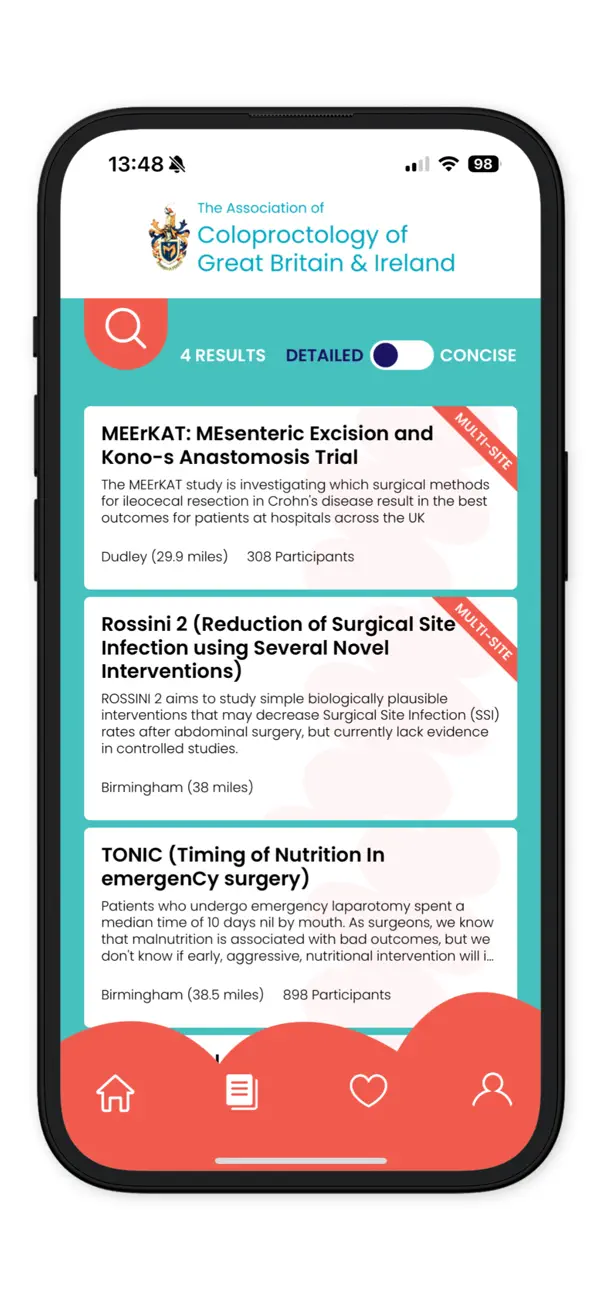 Screenshot #3 pour Bowel Research Clinical Trials