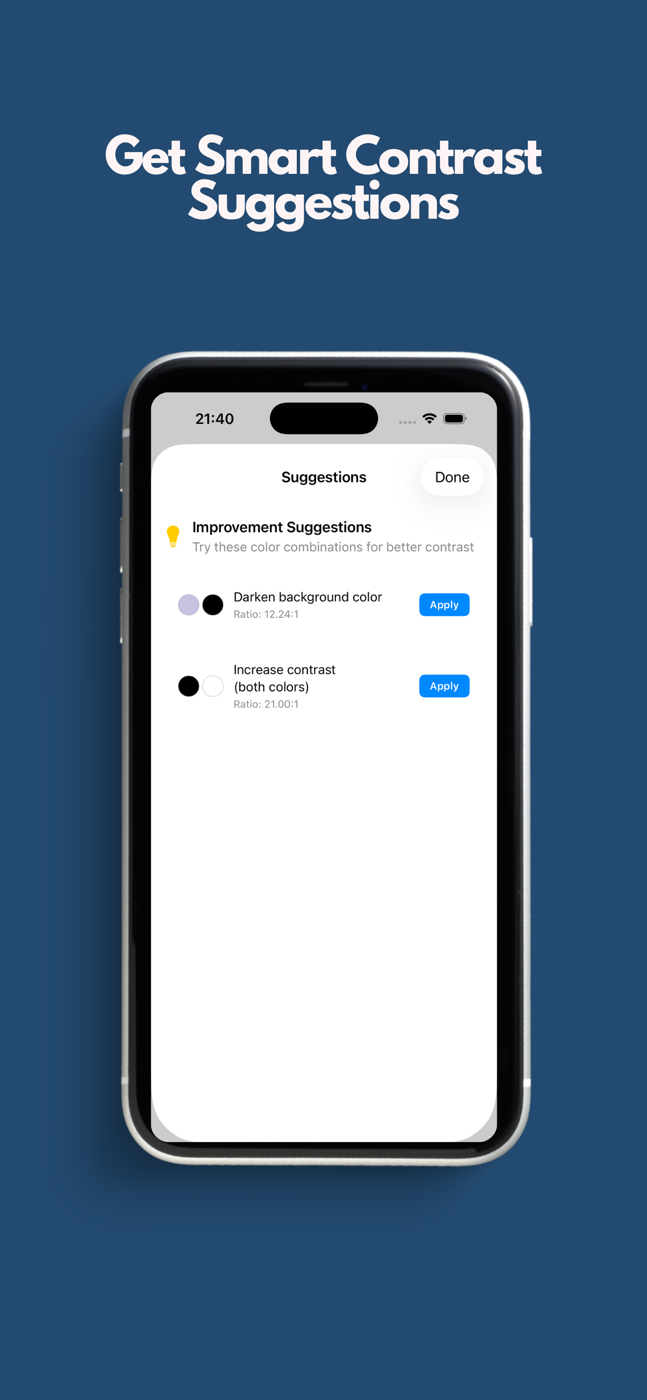 DAC Color Contrast Checker