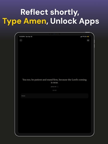 AmenMode: Bible & Daily Habit iPad screenshot