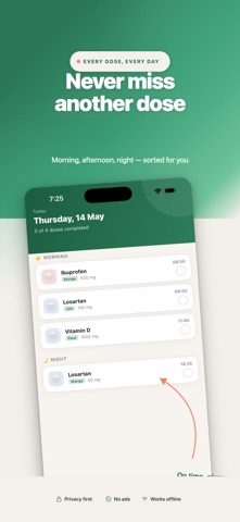 FamilyMeds Medication Tracker iPhone screenshot
