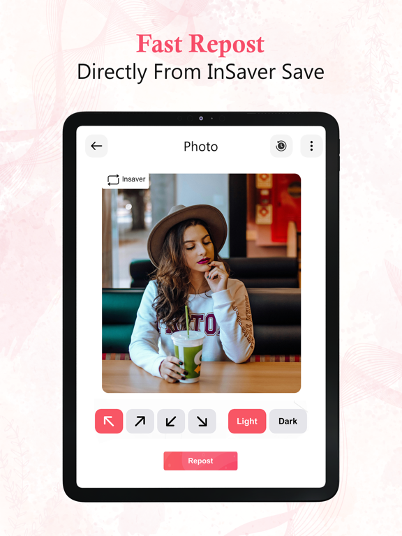 InSaver Reposter iPad screenshot 3 - Social Networking app