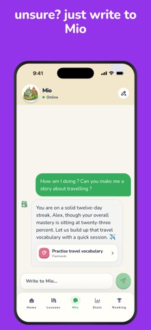 Mio: AI Language Tutor Screenshot 2 of 8