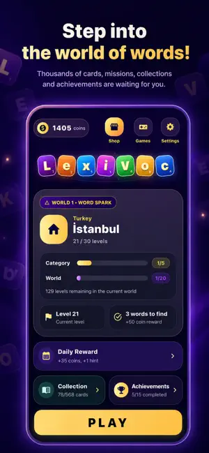 LexiVoc: Word Puzzle Game screenshot 1