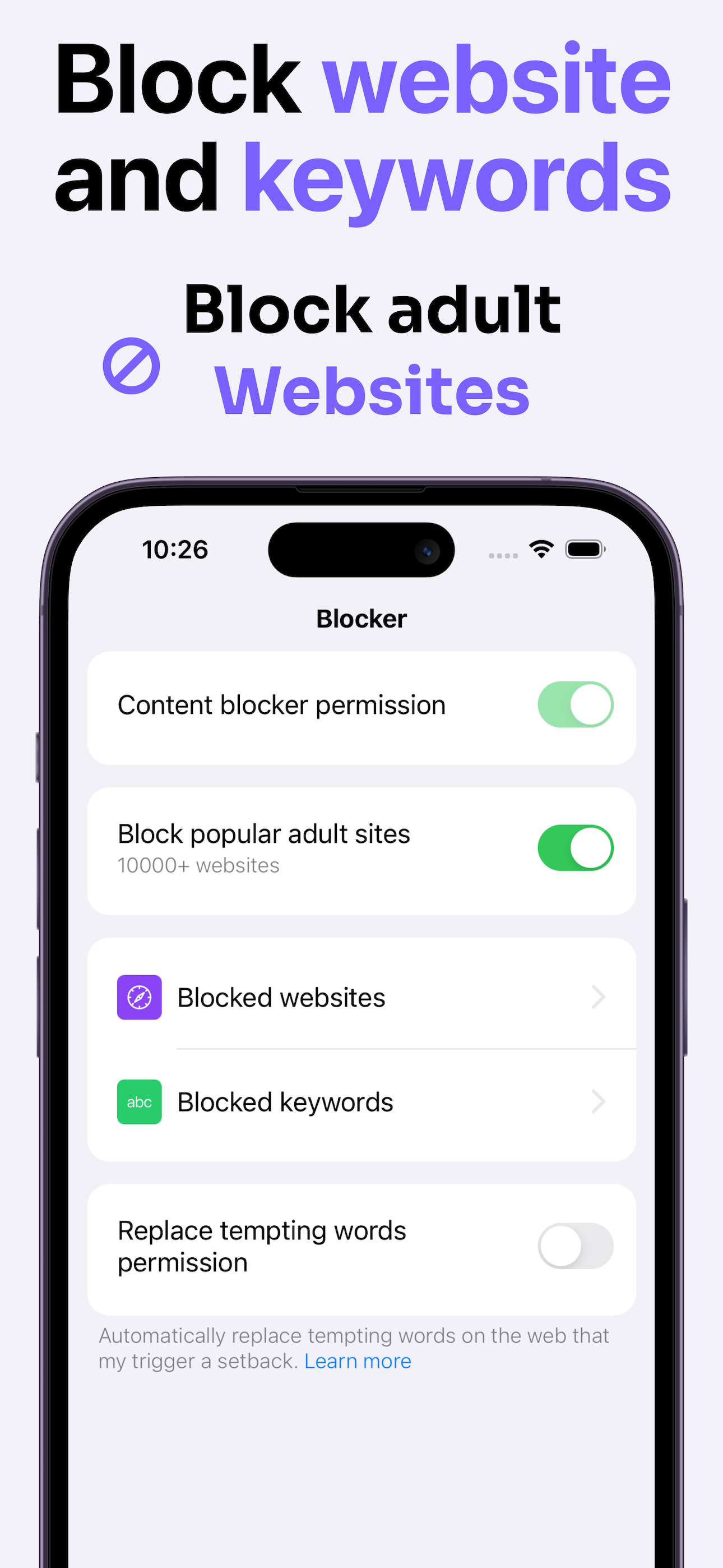 Recovery – Addiction & Blocker
