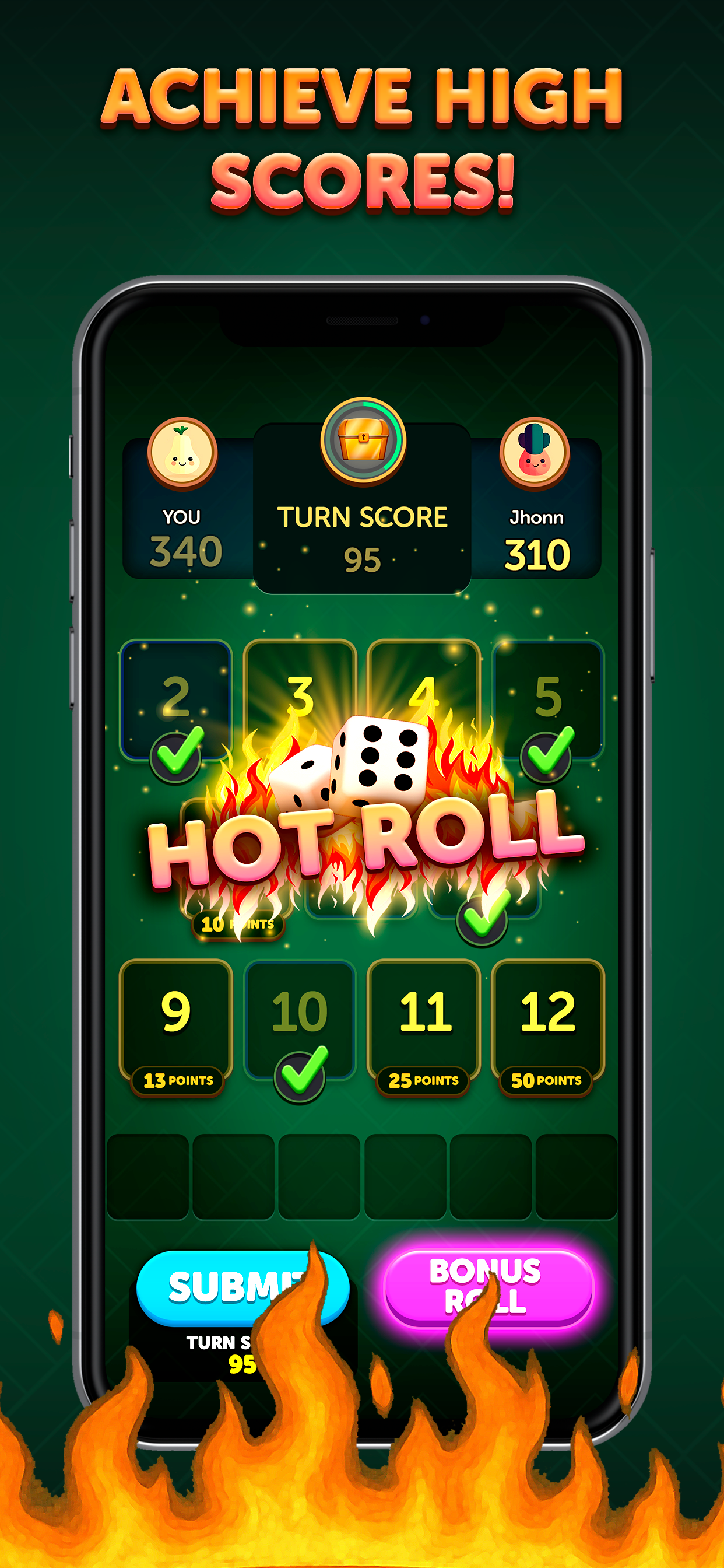 Hot Rolls Dice Strategy Game screenshot 3