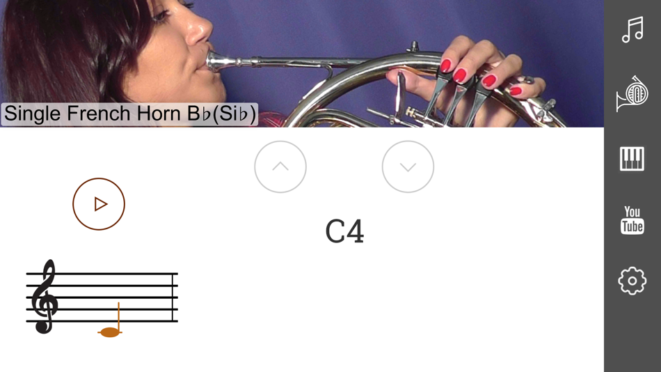 #1. 2D French Horn Fingering Chart (iOS) 由: DENYS BELIAEV