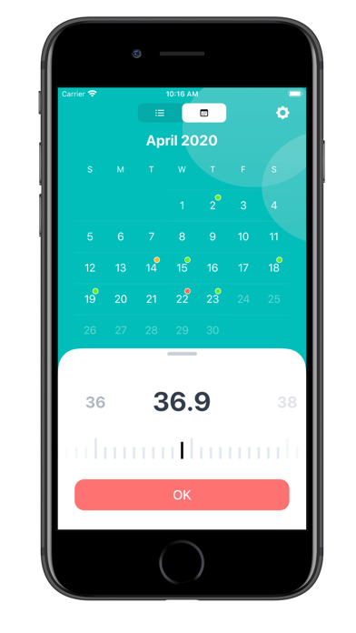 Body Temperature Tracker screenshot1