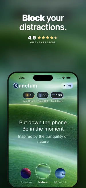 Sanctum: Screen Time Control screenshot 1