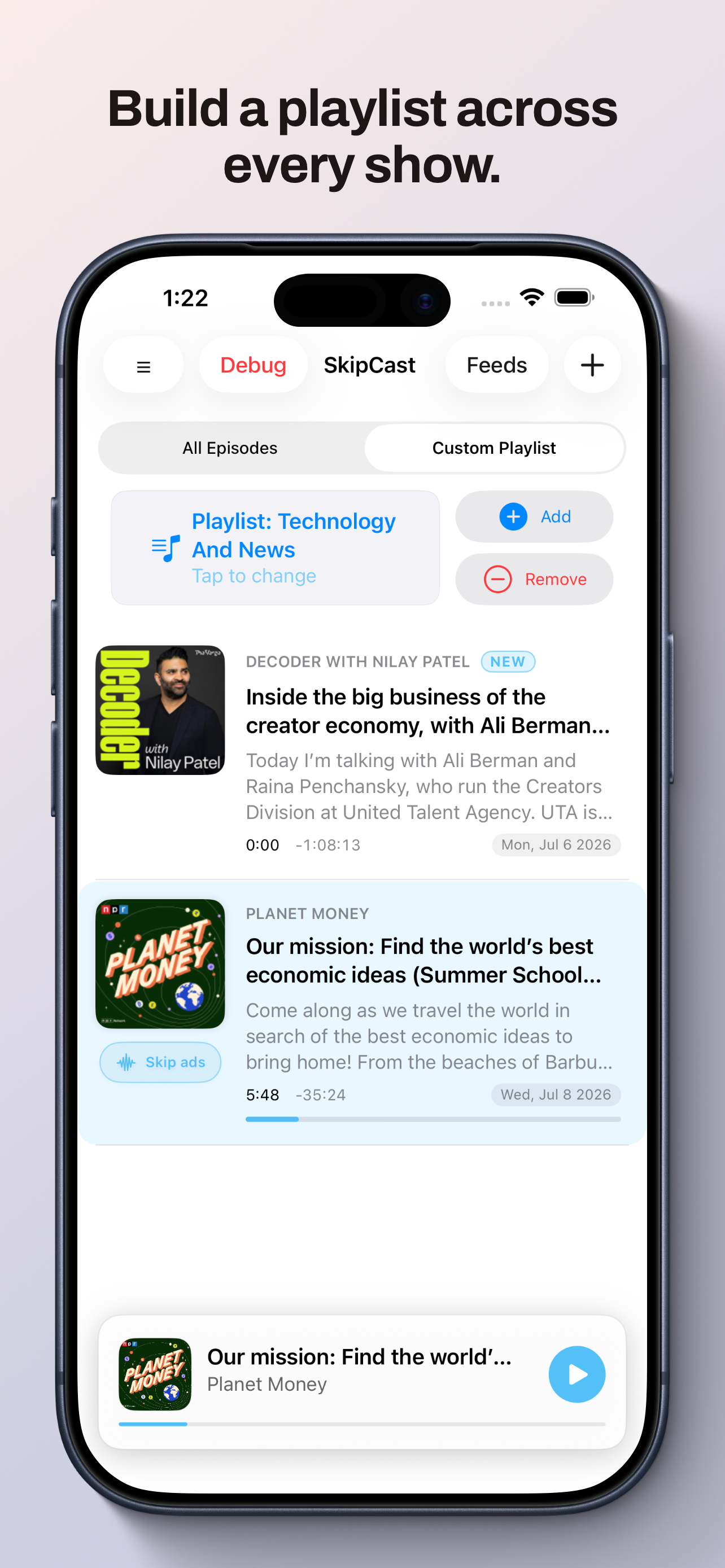 SkipCast: Podcast Player screenshot 4