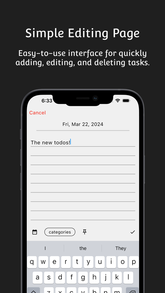#1. todo diary - simple todo list (iOS) Podle: DongJoon Seo