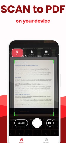 Scanner to PDF: Convert to PDF iPhone screenshot