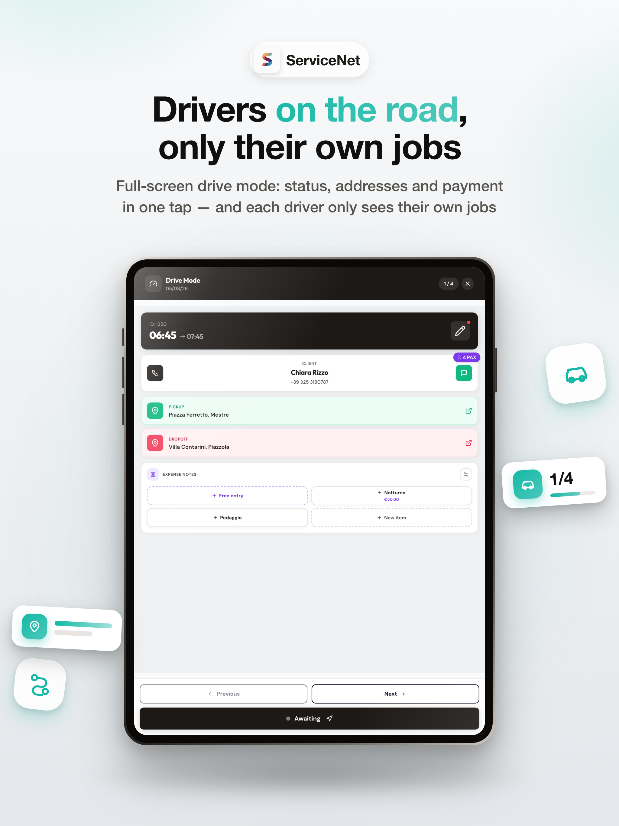ServiceNet - Chauffeur ERP screenshot 16
