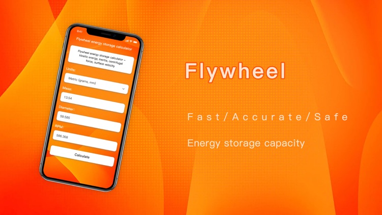 Flywheel energy storage calc