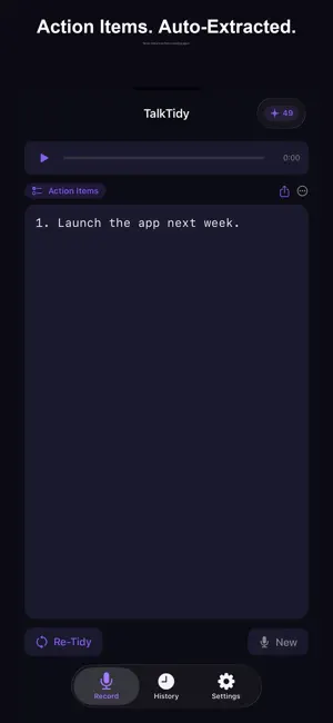 TalkTidy - Voice to Notes screenshot 4